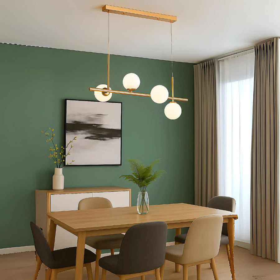 Πολυέλαιος μοντέρνος λαμπτήρας LOFT Pavilion, 4x G9, Χρυσός, Μέταλλο, Ρυθμιζόμενο ύψος