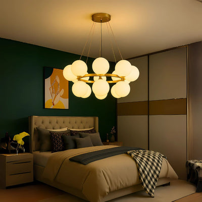 Πολυέλαιος LOFT Chamber, 15x G9, Λευκός Χρυσός, Μέταλλο, Ρυθμιζόμενο ύψος, Μοντέρνο
