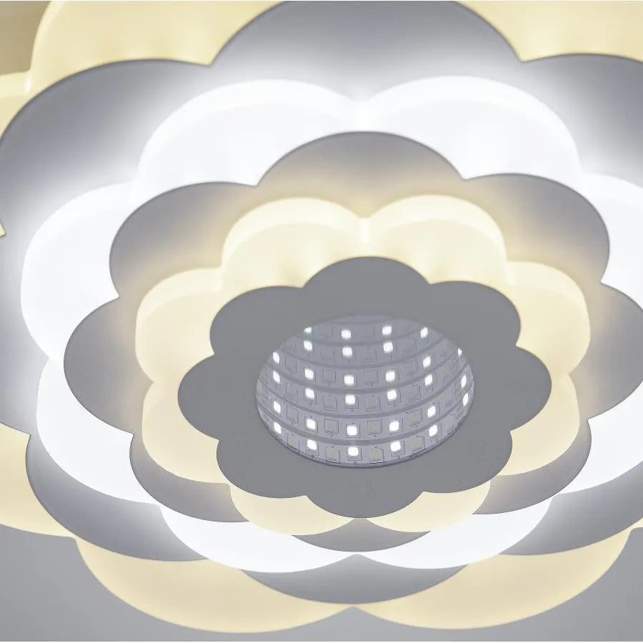 Πολυέλαιος NEXA 3D LED, 36W, Διάμετρος 24cm, Κρύο/Ζεστό/Ουδέτερο φως, Λευκό