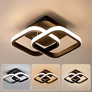 Πολυέλαιος LED VERTEX Matrix Επικαλυπτόμενοι ρόμβοι, Μεταλλικά πλαίσια, 11W, 2 Ρόμβοι, Κρύο/Ζεστό/Ουδέτερο φως, Μαύρο