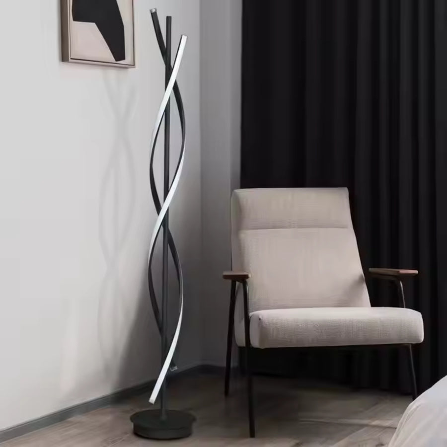 LED LED Upsilon, 48W, 3000K/4000K/6000K, μέταλλο και ακρυλικό, μαύρο