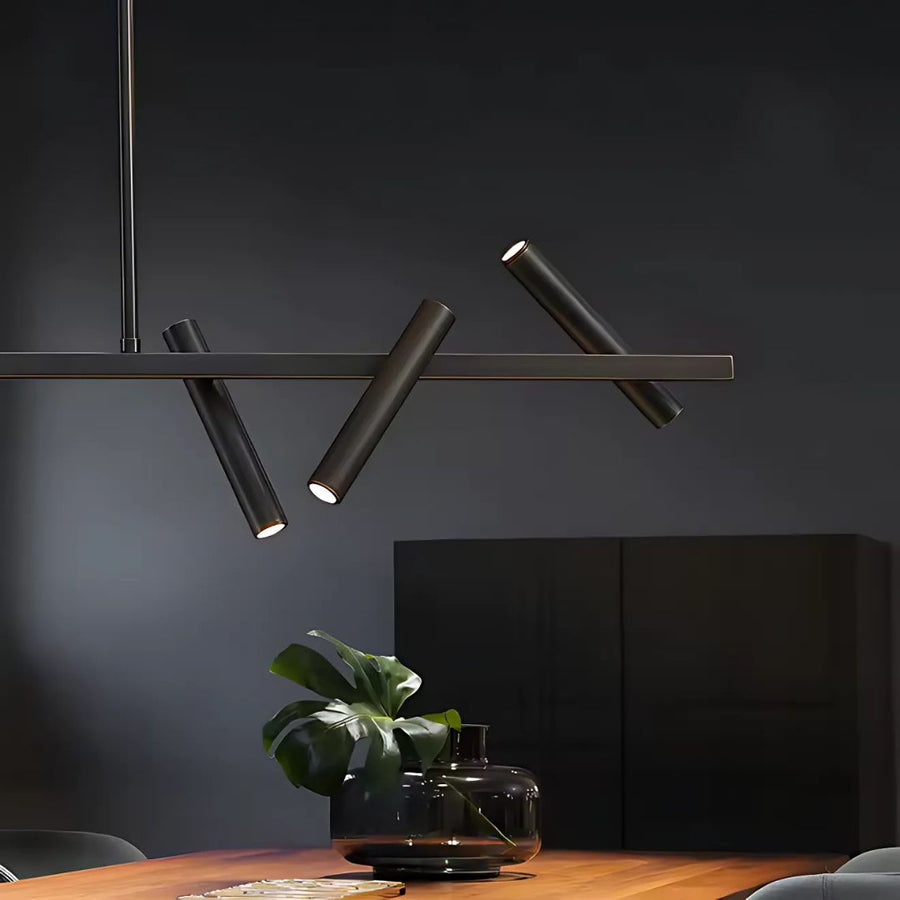 Πολυέλαιος LED με τηλεχειριστήριο Harman, 23W, 6 πηγές, ουδέτερο φως, μαύρο