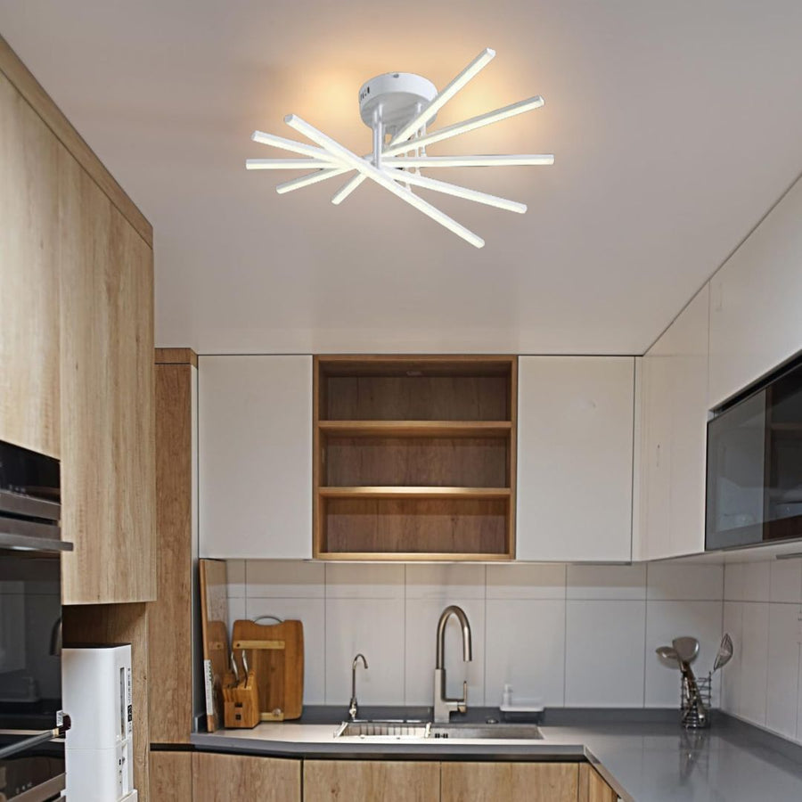 Πολυέλαιος LED τηλεχειριστηρίου GIO, 90W, 5 στοιχείων, κρύο/ψυχρό/ουδέτερο φως, ρυθμιζόμενο, λευκό