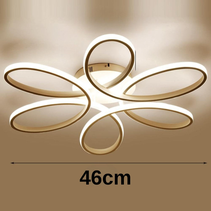 Πολυέλαιος LED με τηλεχειριστήριο ELIZA, 65W, Κρύο/Ζεστό/Ουδέτερο φως, Ρυθμιζόμενο, Λευκό