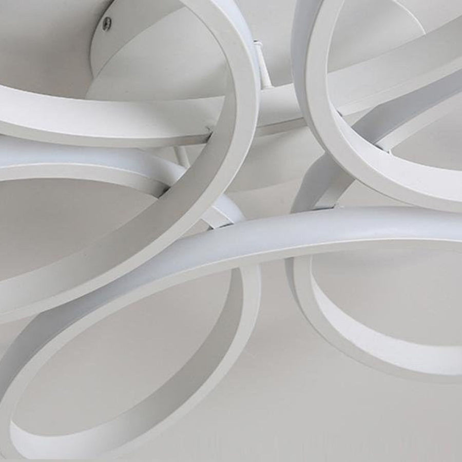 Πολυέλαιος LED με τηλεχειριστήριο ELIZA, 65W, Κρύο/Ζεστό/Ουδέτερο φως, Ρυθμιζόμενο, Λευκό