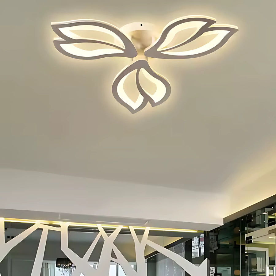 Πολυέλαιος LED με τηλεχειριστήριο LILY 44W, 3 Στοιχεία, Κρύο/Ζεστό/Ουδέτερο φως, Ρυθμιζόμενο, Λευκό