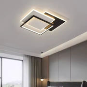 LED πολυέλαιος με γεωμετρία τηλεχειρισμού Cubo, 120W, 3 τετράγωνα, κρύο/ζεστό/ουδέτερο φως, ασταθές, μαύρο