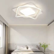 LED Lust με τηλεχειριστήριο Moderno Vetra, 106W, 2 τετράγωνα, κρύο/ζεστό/ουδέτερο φως, ασταθές, λευκό