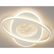 LED πολυέλαιος με τηλεχειριστήριο Bianca Orbit, 125W, Οβάλ, κρύο/ζεστό/ουδέτερο φως, ασταθές, λευκό