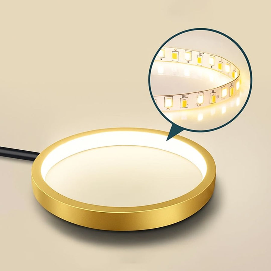 Πολυέλαιος LED με Τηλεχειριστήριο MARIA, 6 Στοιχείων, 63W, Θερμό/Ψυχρό/Ουδέτερο φως, Ρυθμιζόμενο, Χρυσό