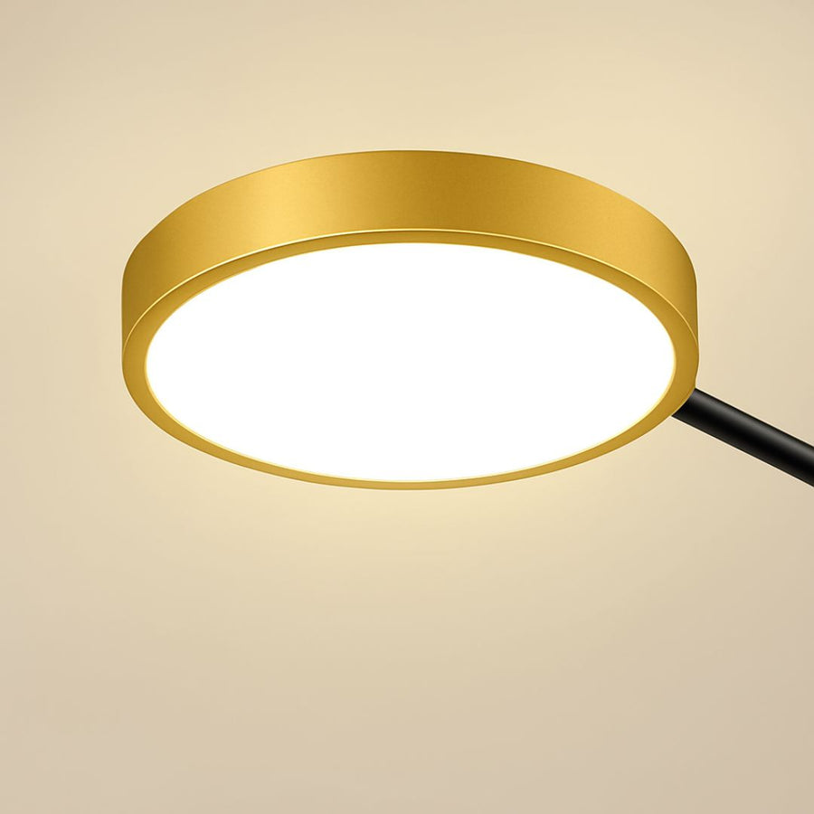 Πολυέλαιος LED με Τηλεχειριστήριο MARIA, 6 Στοιχείων, 63W, Θερμό/Ψυχρό/Ουδέτερο φως, Ρυθμιζόμενο, Χρυσό