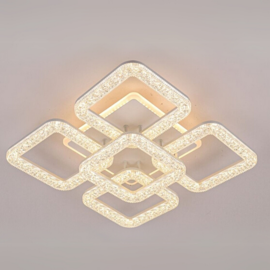 Πολυέλαιος LED Astrid με Τηλεχειριστήριο, 114W, Dimmable, Λευκός