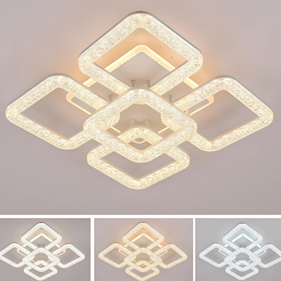 Πολυέλαιος LED Astrid με Τηλεχειριστήριο, 114W, Dimmable, Λευκός