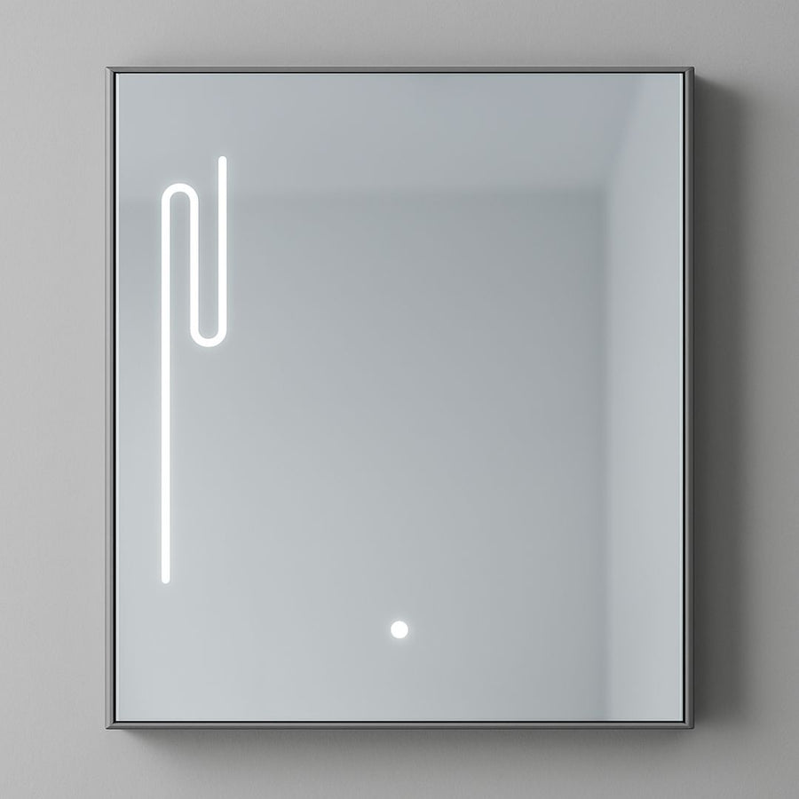 Σετ Έπιπλα Μπάνιου MYKONOS, 60x40cm, 2 τεμάχια, γκρι και λευκό