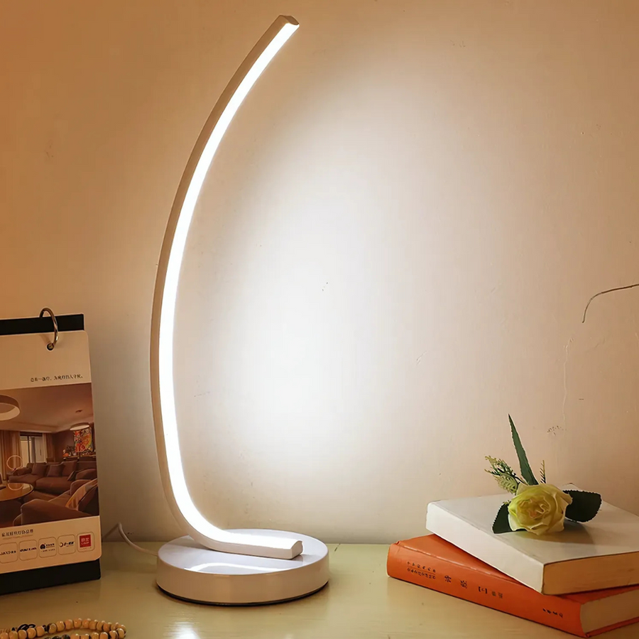 LED Veioza Nemesis, 10W, Κρύο/Ζεστό/Ουδέτερο φως, Μεταλλικό και Ακρυλικό, Λευκό