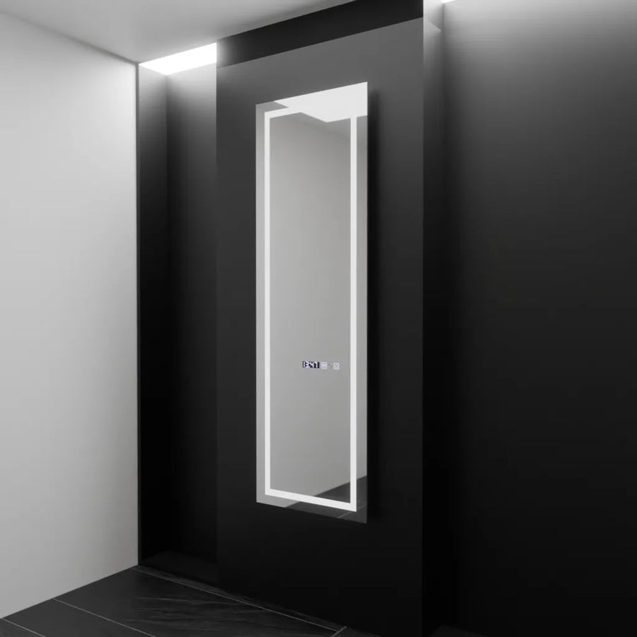 Mirror LED ορθογώνιο 45x140cm GIULIA Sensor Radar Marcello Dishantic Clock System