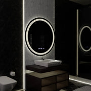 Στρογγυλός καθρέφτης LED 100cm Celeste Motionglow Marcello Dimable Clock Disrosting System