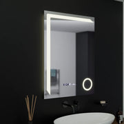 Mirror LED ορθογώνια 60x80cm ακριβεία Motionglow Marcello System Disability & Thermometer of the Caimimic Glass