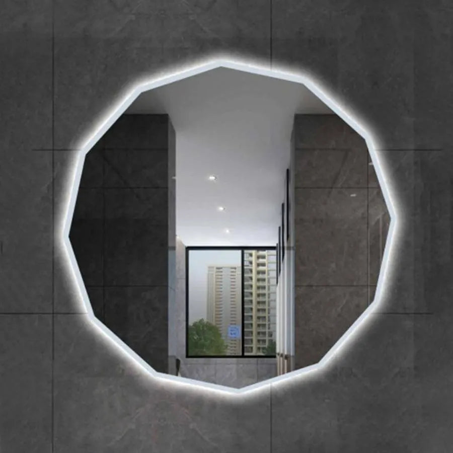 LED Touch Lichtkreis LED Mirror, 70x70 cm