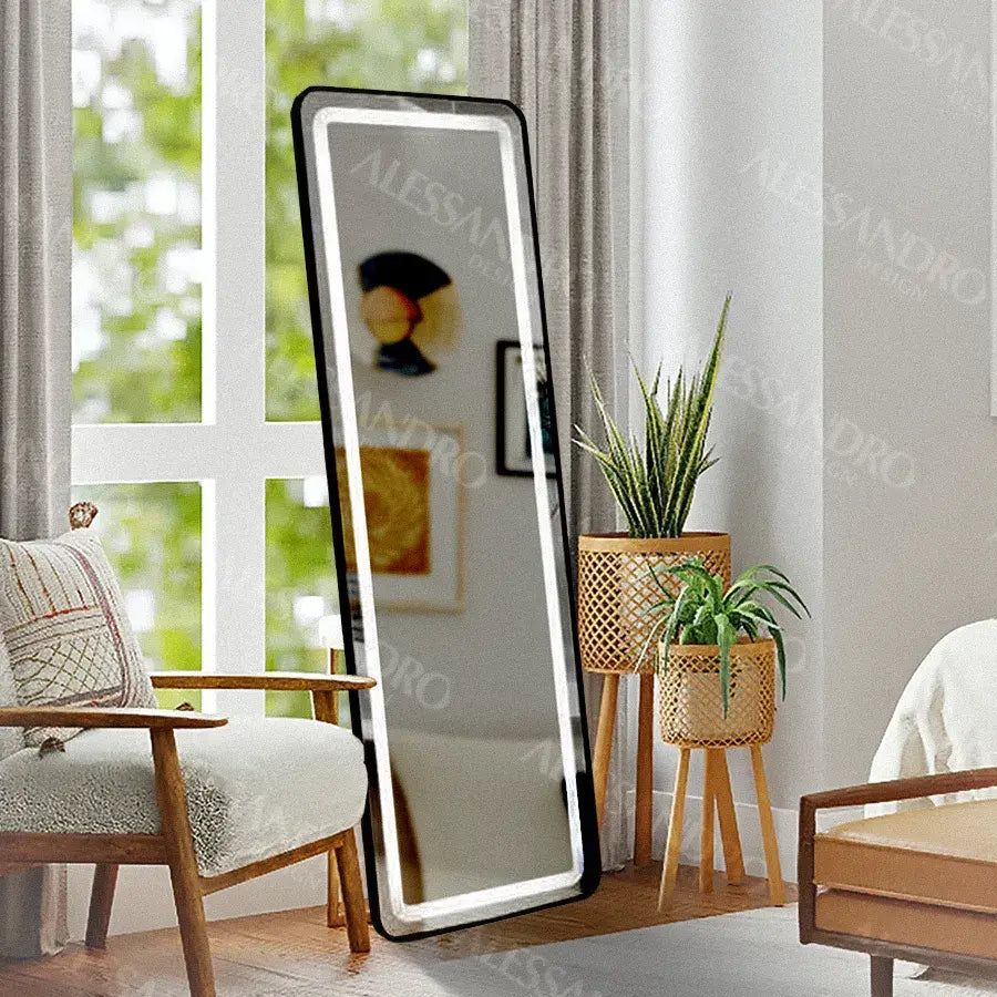 Ορθογώνιος καθρέφτης LED, 45x140cm, Marcello Touch, Dressing Couture