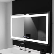 Mirror LED ορθογώνιο 160x80cm Verite Motionglow Marcello Σύστημα πρόβλεψης ρολογιού και θερμόμετρο Dimable