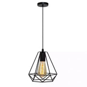 Σχήμα Polust Diamond, Struktur, 1xe27, Black, Metal