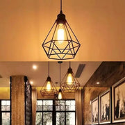 Σχήμα Polust Diamond, Struktur, 1xe27, Black, Metal