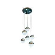 Ο LED Jeremias Pendului με τηλεχειριστήριο, 63W, 2.4GHz, Dimable, Metal, Chrome