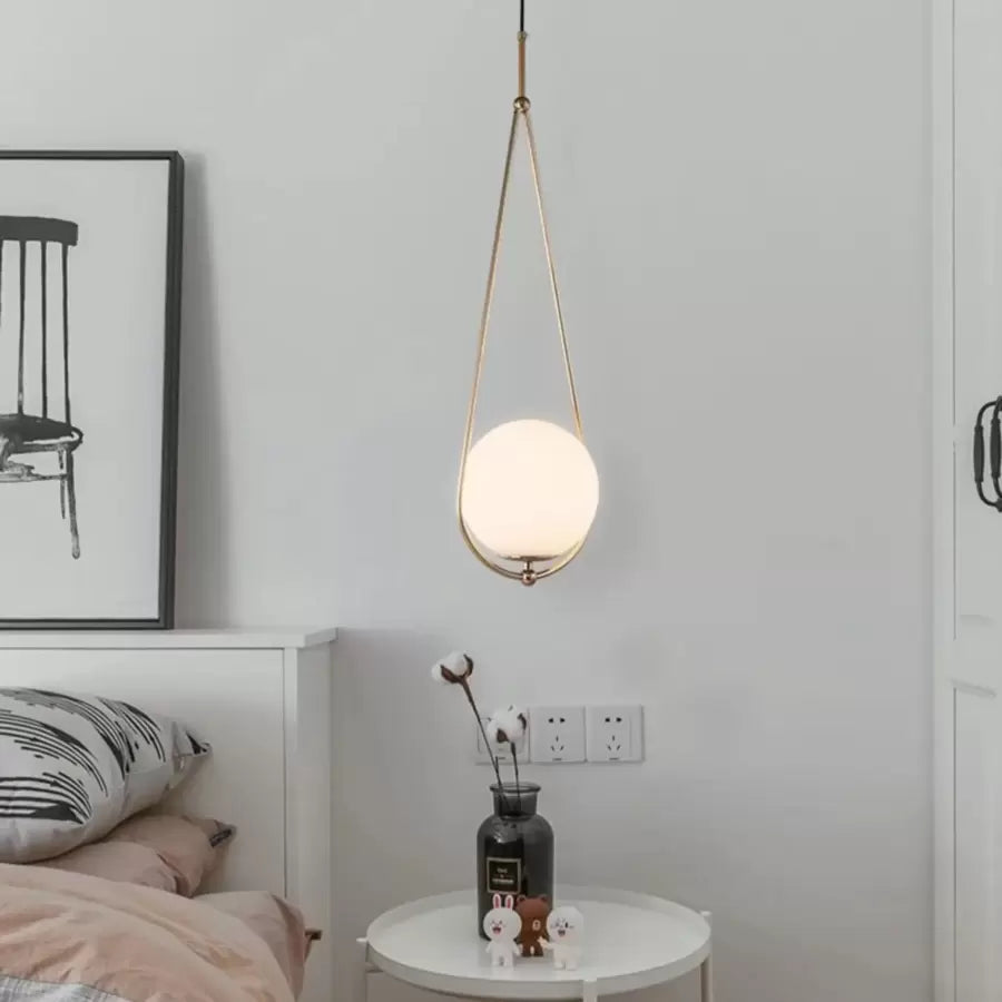 Lust Loft Haven, 1x E27, χρυσό λευκό, μέταλλο, ρυθμιζόμενο ύψος