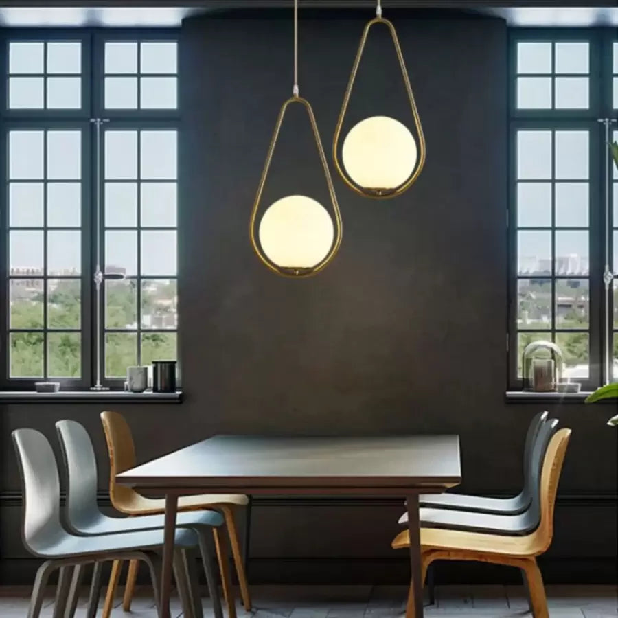 Lust Loft Haven, 1x E27, χρυσό λευκό, μέταλλο, ρυθμιζόμενο ύψος