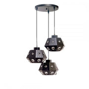 Margareta Pendulum, 3*E27, μαύρο, μέταλλο και κρύσταλλο, 2857/3