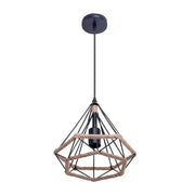 Milan Pendul, 1*E27, μαύρο, μέταλλο και σπάγκο