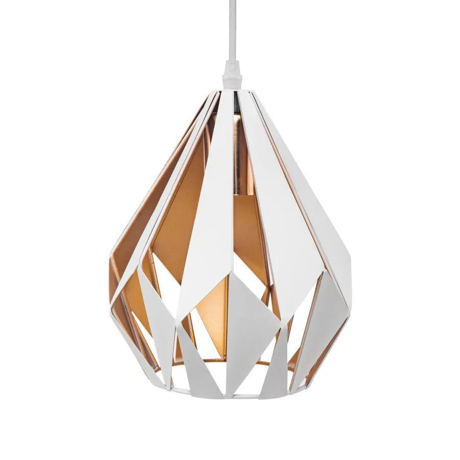 Orcus pendul, 3*e27, λευκό με χρυσό, μέταλλο