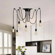 Το Spider Pendul 6*E27, μαύρο, μέταλλο