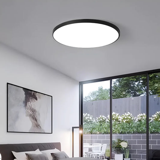 SOLIS LED φωτιστικό οροφής 37cm 33W Cold Light Μαύρο