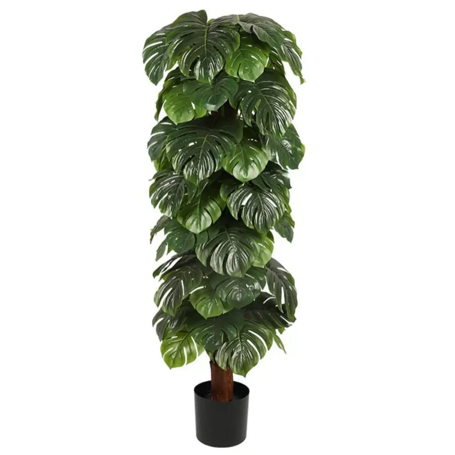 Τεχνητή φυτά Monstera Delicious, χωρίς γλάστρες, 140cm πράσινο