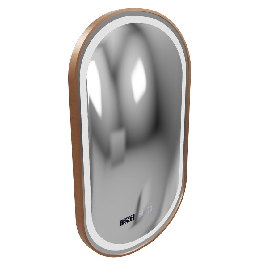 LED Touch Mirror Import System 50x80 cm Rose Gold Frame