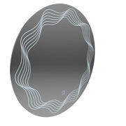 Mirror Round LED 60cm Flusso Touch Dimable Defrition System