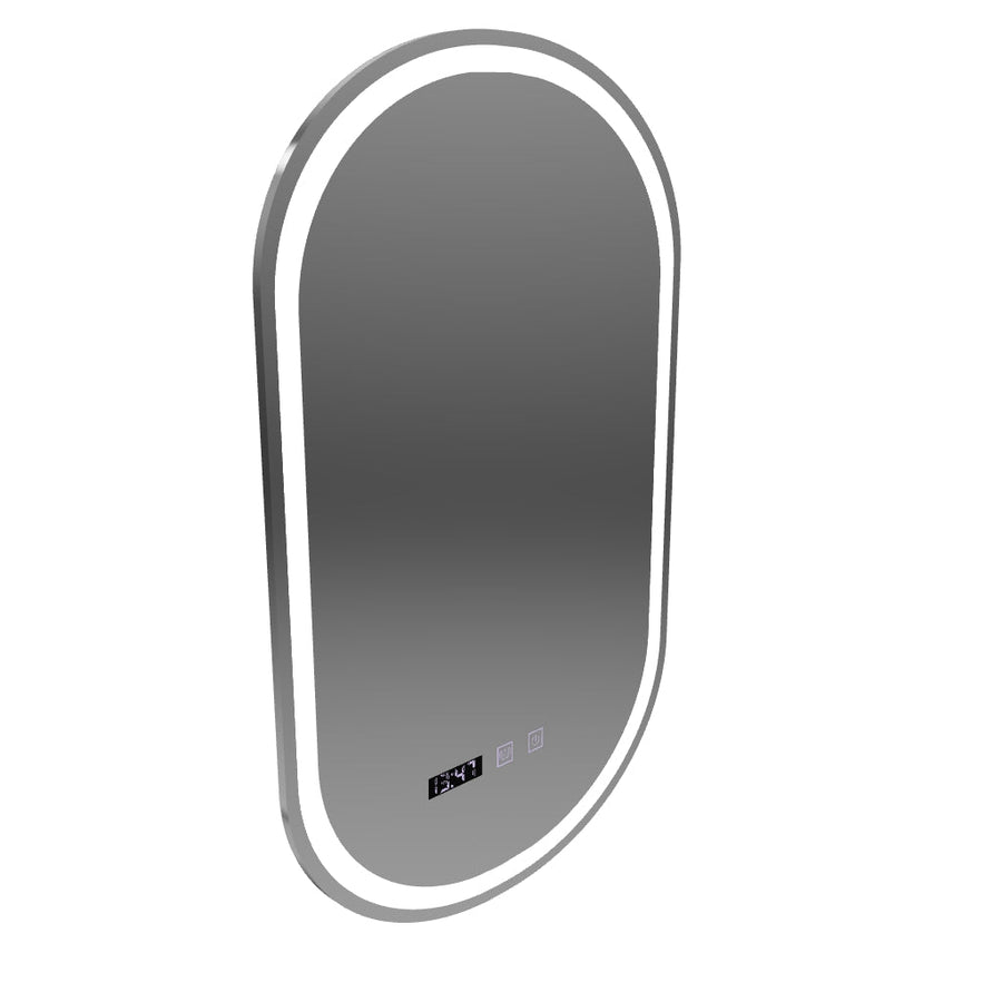 Σύστημα αποθολώματος καθρέφτη αφής ONIRA LED, Ρολόι και θερμοκρασία 50x80 cm