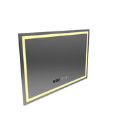 Mirror LED ορθογώνιο 120x80cm Vérité Motionglow Marcello, σύστημα απενεργοποίησης, θερμόμετρο και ρολόι, Daimable