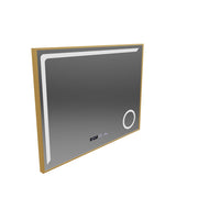 LED Mirror Sensor Motionglow Francesca 80x60 CM Cold Light/Cold/Neutra Dimable System Ρολόι Μάρκα Marcello Funghhi Συλλογή
