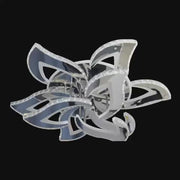 LED LED με τηλεχειριστήριο, 300W, Dimable, Chrome