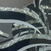 LED LED με τηλεχειριστήριο, 300W, Dimable, Chrome