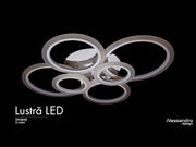 LED πολυέλαιος με τηλεχειριστήριο Betty, 82W, 6 κύκλοι, κρύο/ζεστό/ουδέτερο φως, ασταθές, λευκό