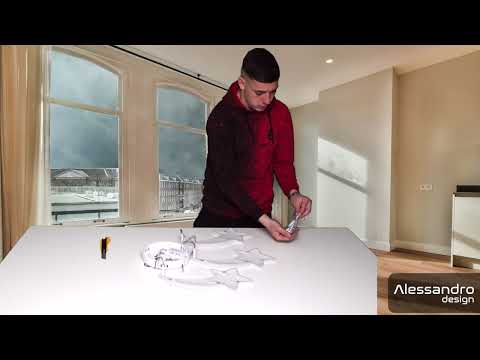 Πολυέλαιος LED με τηλεχειριστήριο IPOMOEA 48W, 3 αστέρια, Κρύο/Ζεστό/Ουδέτερο φως, Ρυθμιζόμενο, Λευκό