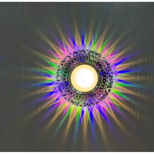Spot LED, CROMIO II, 4W, Στρογγυλό, RGB/Ψυχρό φως, Διαφανές