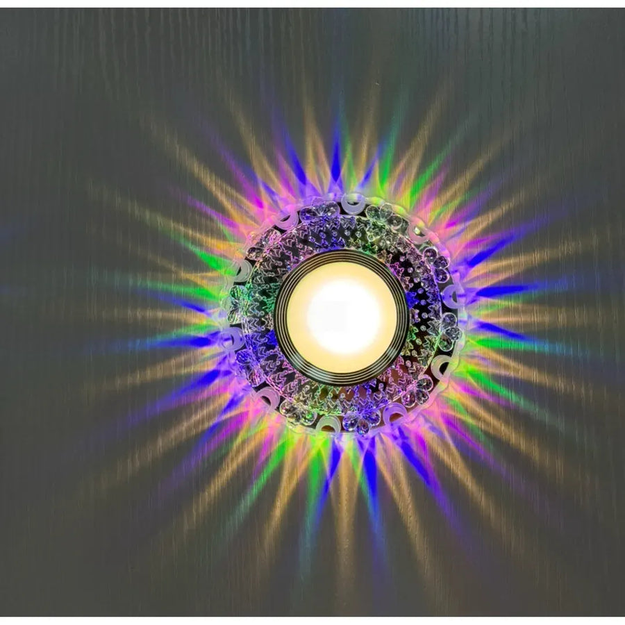 Spot LED, FARBSPIEL II, 5W, Στρογγυλό, RGB/Ουδέτερο φως, Διαφανές