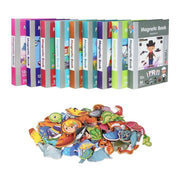 Βιβλίο τύπου παζλ Μαγνητικό βιβλίο Vraja Saltic Animals, 62 κομμάτια και 19 κάρτες, πολύχρωμα