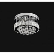 LED Abel Lust, 22W, κρύο/ζεστό/ουδέτερο φως, χρώμιο και κρύσταλλο