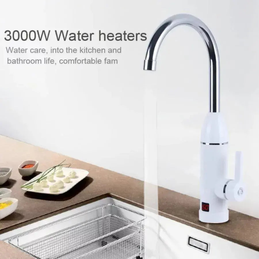 Instant Electric Tap για ζεστό νερό, οθόνη LCD, White, LZ-501x